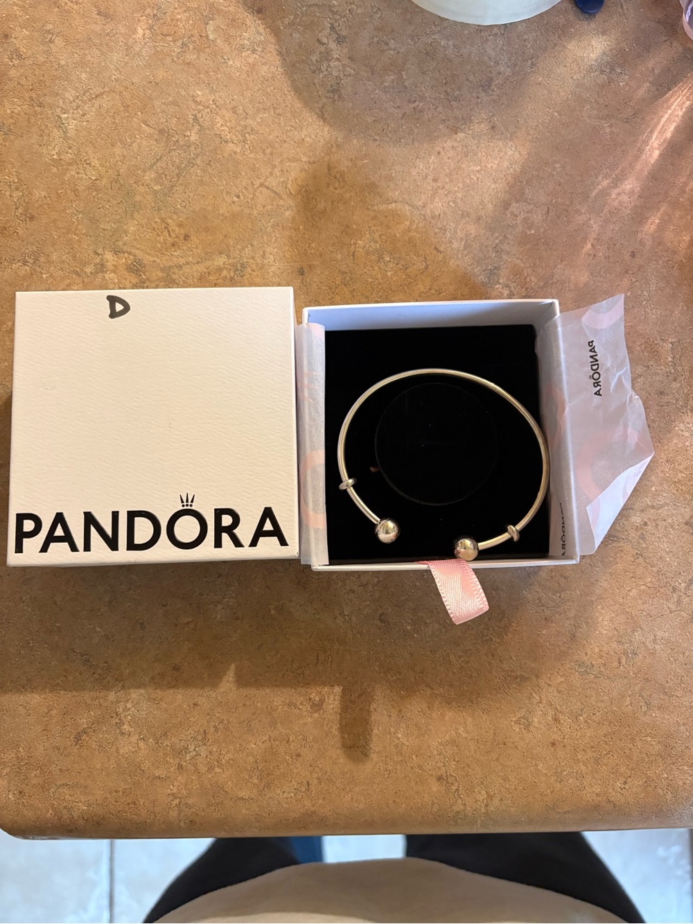 Pandora Silver Open Bangle Bracelet
